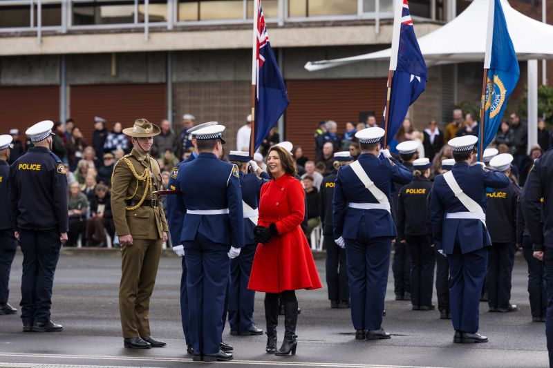 The Governor speaks to Tasmania Police officers at the Graduation Ceremony for Training Course 1/2026