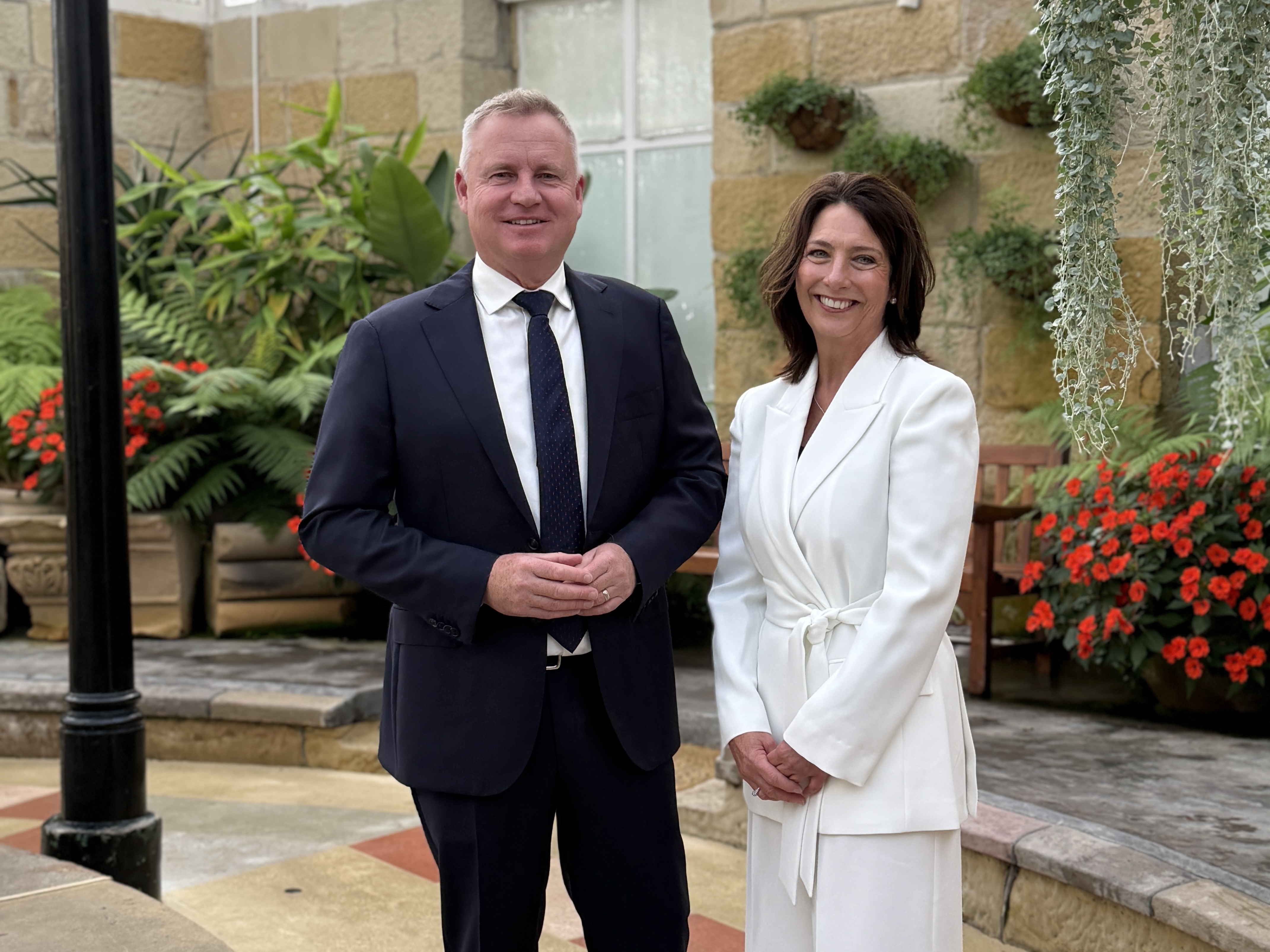 Premier Jeremy Rockliff and Governor Designate Caroline Wells