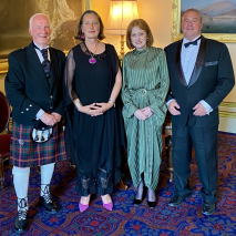 Ambassador of the Netherlands, HE Mrs Ardi Stoios-Braken, and Mr Wayne Stoios 12-11-25