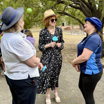 Her Excellency at the Girl Guide Annual Camp