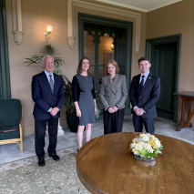 Her Excellency and Professor Chalmers with representatives from the Consulate of Ireland
