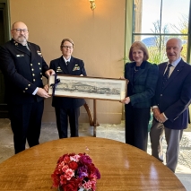 Her Excellency and Professor Chalmers with RAN representatives