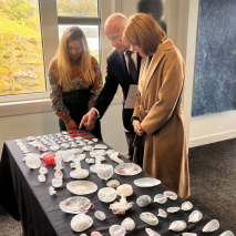 The Governor and Professor Chalmers visiting King Island Gallery