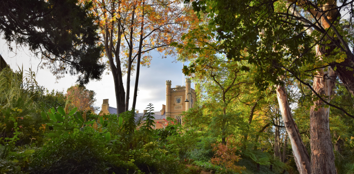 House view from Quarry Pond Garden