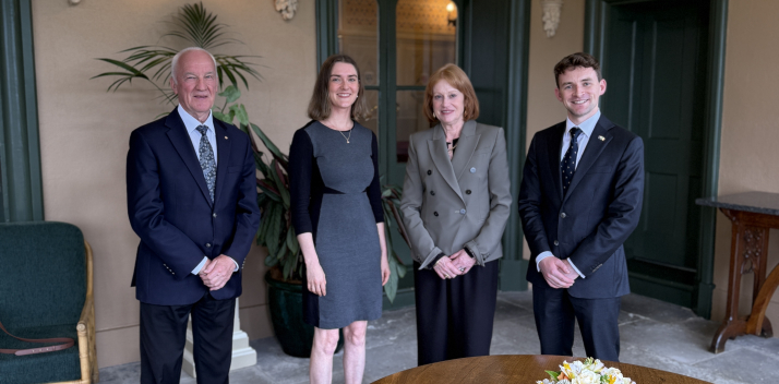 Her Excellency and Professor Chalmers with representatives from the Consulate of Ireland