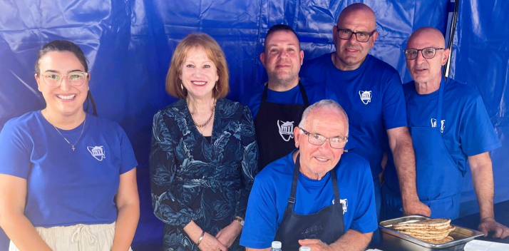 Her Excellency with stallholders at the 2026 Estia Greek Festival