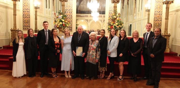 The Hon Sir Guy Green and family