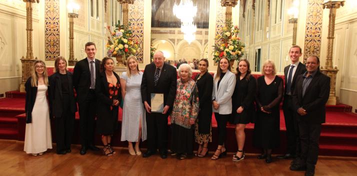 The Hon Sir Guy Green and family