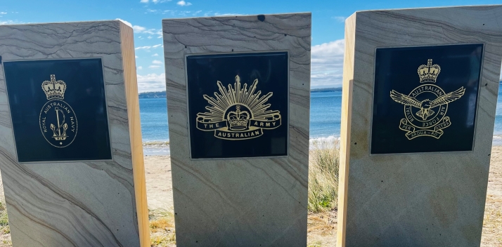 Kingston Beach RSL Sub-Branch War Memorial dedication 01-11-23