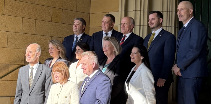 Ministers Lion’s Court steps - August 2025