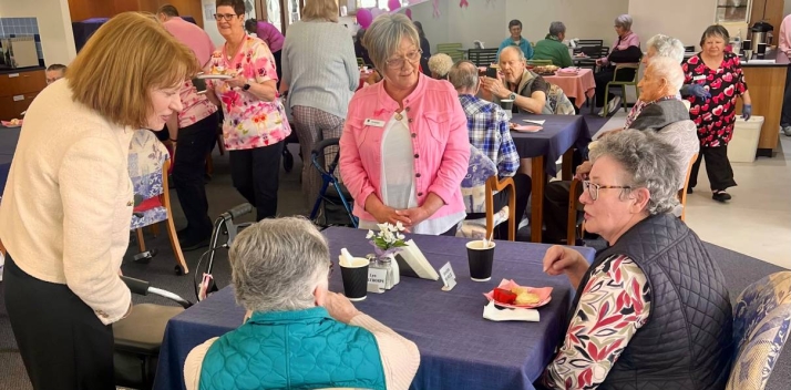 Her Excellency with residents at Emmerton Park Aged Care