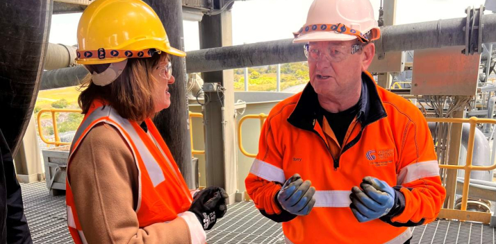 The Governor visits the Dolphin Tungsten Mine