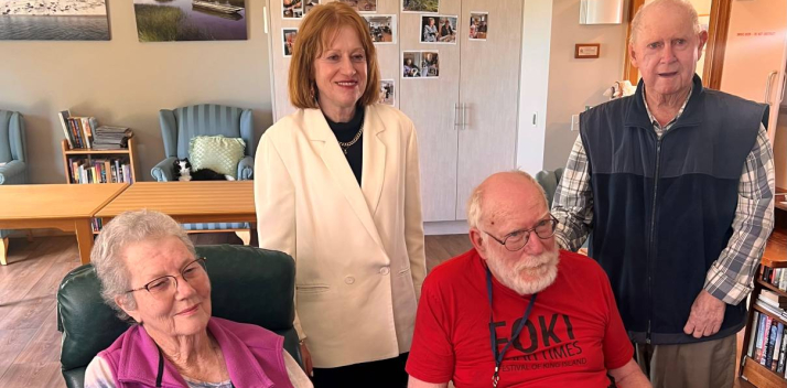 The Governor visits Netherby aged care home, King Island