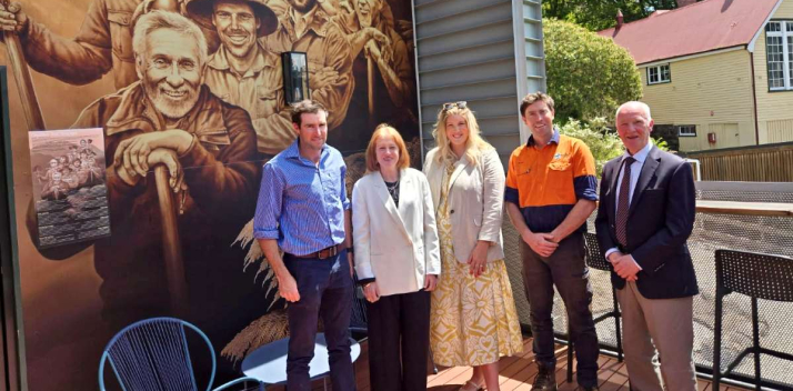 Her Excellency and Professor Chalmers in Derby