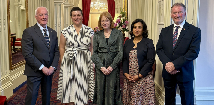 Acting British Consul-General, Mrs Sunny Ahmed, and Deputy Consul-General, Mrs Oonagh Lewis 10-03-26