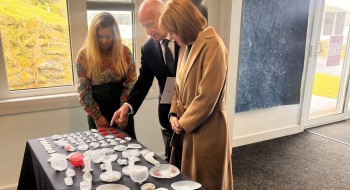 The Governor and Professor Chalmers visiting King Island Gallery